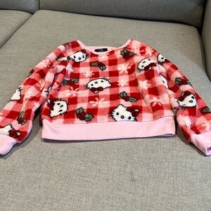 Hello kitty Christmas sweater size 4 toddler girl. Pink and red.